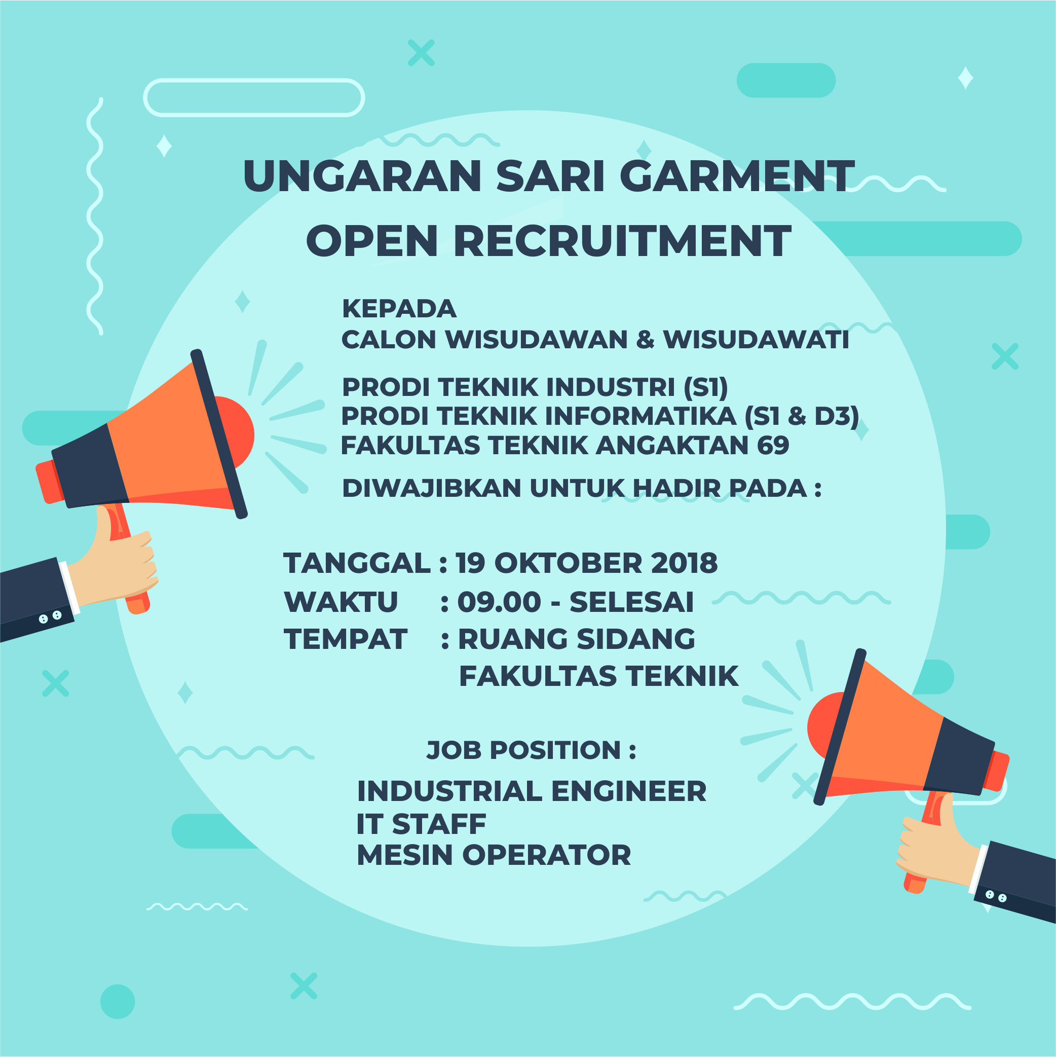 Open Recruitment Ungaran Sari Garment